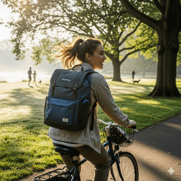 harmony recycled pet backpack – sustainable everyday backpack made from recycled bottles