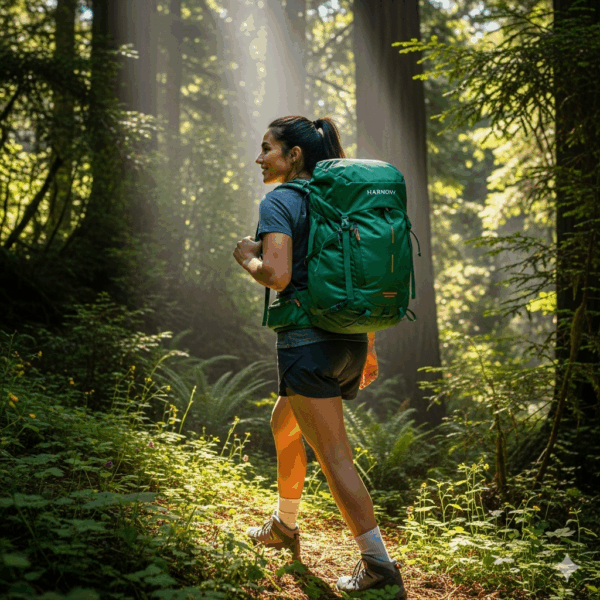 harmony explorer travel backpack – durable water resistant adventure bag with laptop compartment